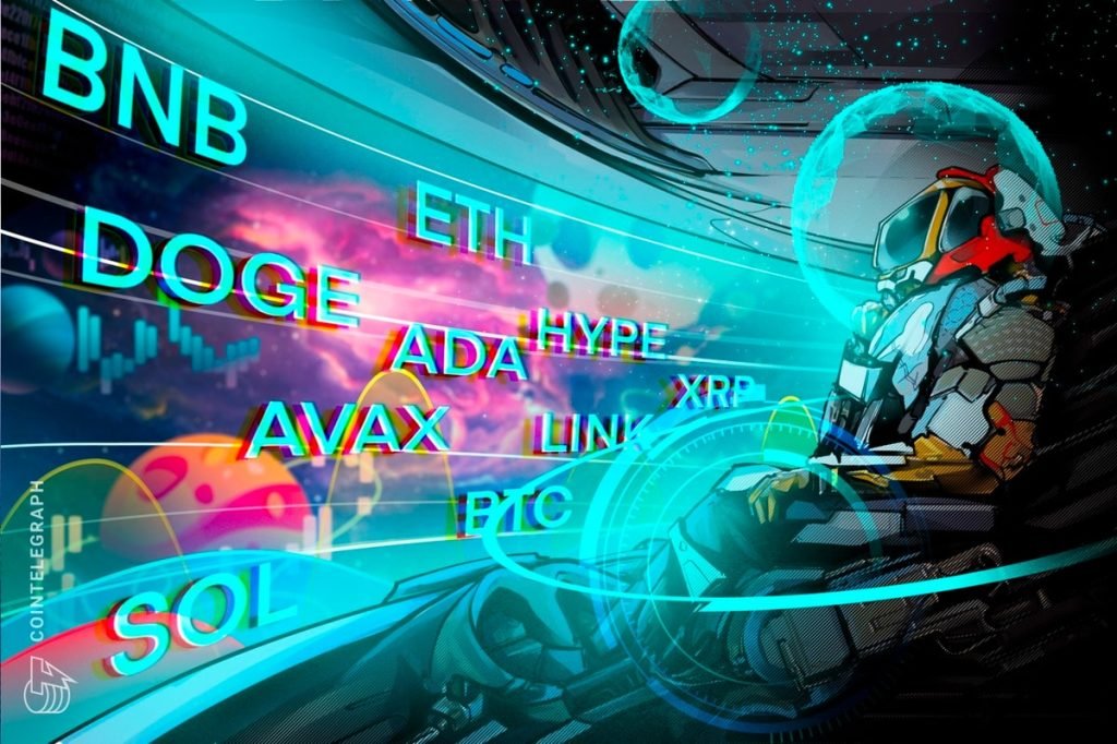 Price predictions 9/26: BTC, ETH, XRP, BNB, SOL, DOGE, ADA, HYPE, LINK, AVAX