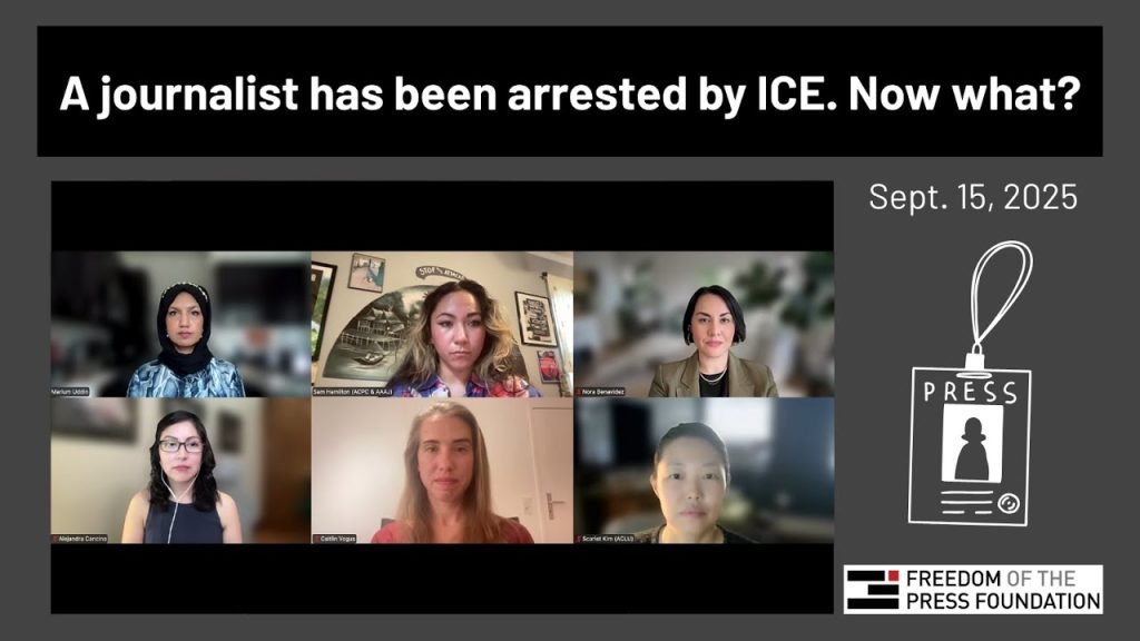 A journalist has been arrested by ICE. Now what?