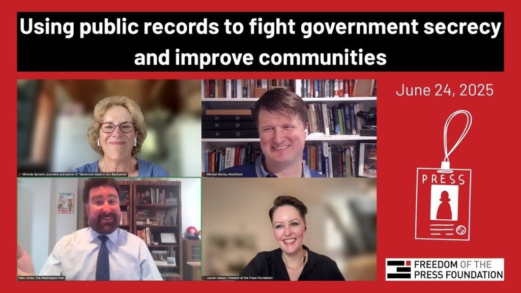 Using public records to fight government secrecy and improve communities