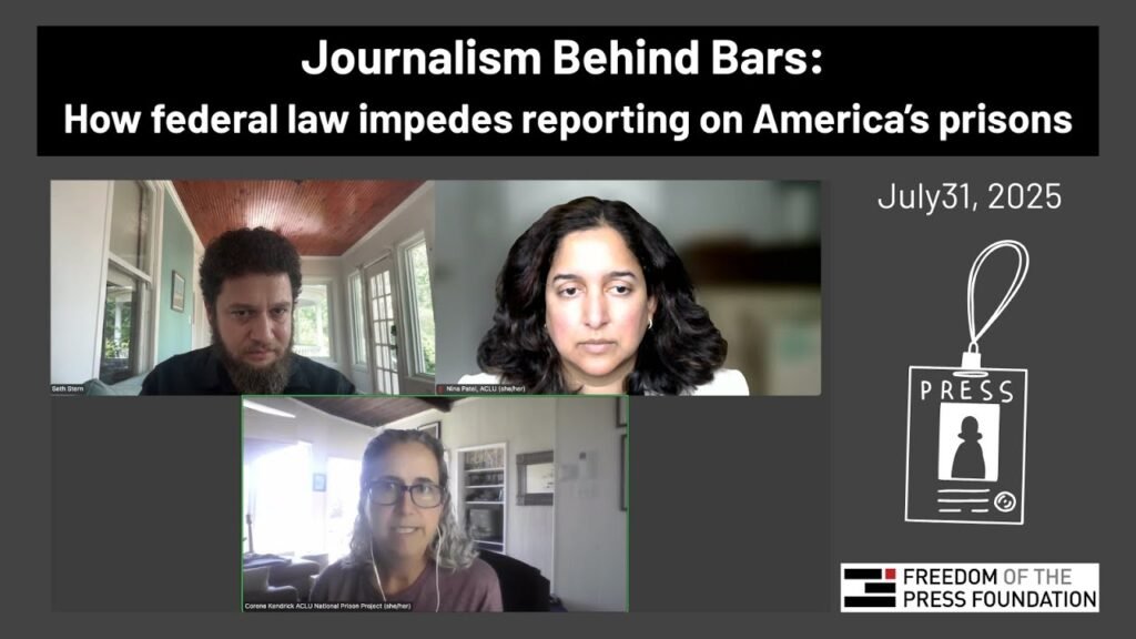 Journalism Behind Bars: How federal law impedes reporting on America’s prisons
