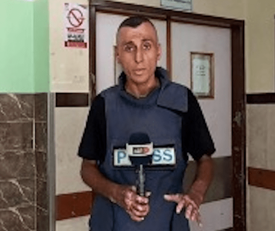 Al-Ghad TV correspondent Hamza Hammad