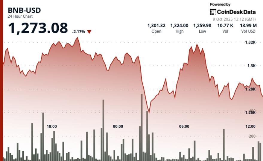 BNB Falls 2% as Memecoin Trades Unwind Despite ‘Hard to Ignore’ Rally BNB Falls 2% as Memecoin Trades Unwind Despite ‘Hard to Ignore’ Rally