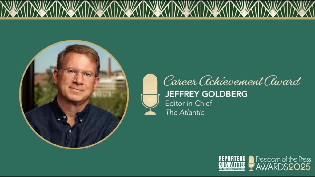 2025 Freedom of the Press Career Achievement Award – Jeffrey Goldberg