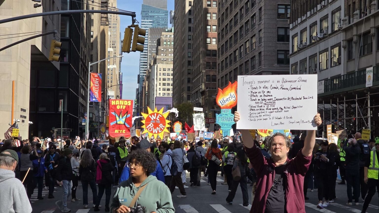 What I Saw at the No Kings Rally in New York City