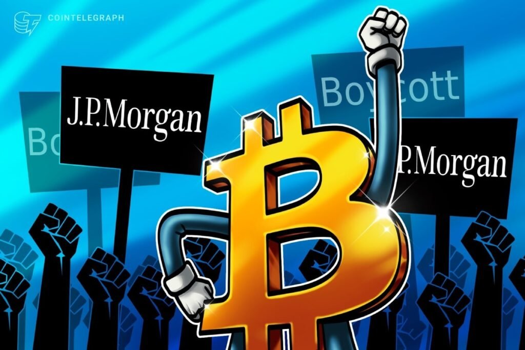 Strategy and Bitcoin supporters call for ‘boycott’ of JP Morgan