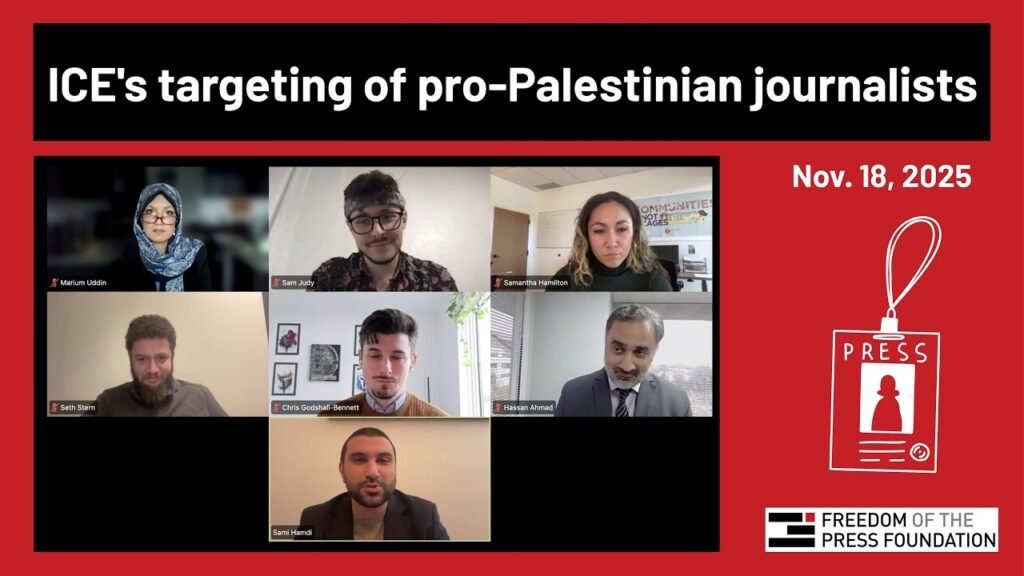 ICE’s targeting of pro-Palestinian journalists