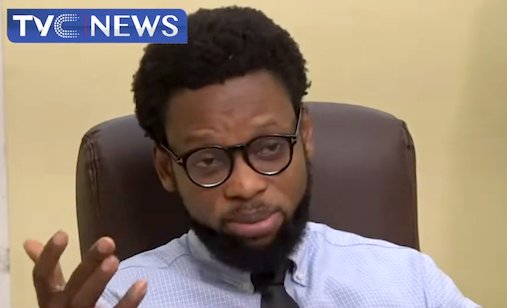 Fisayo Soyombo, founder of the Foundation for Investigative Journalism, appears in an interview in 2021.