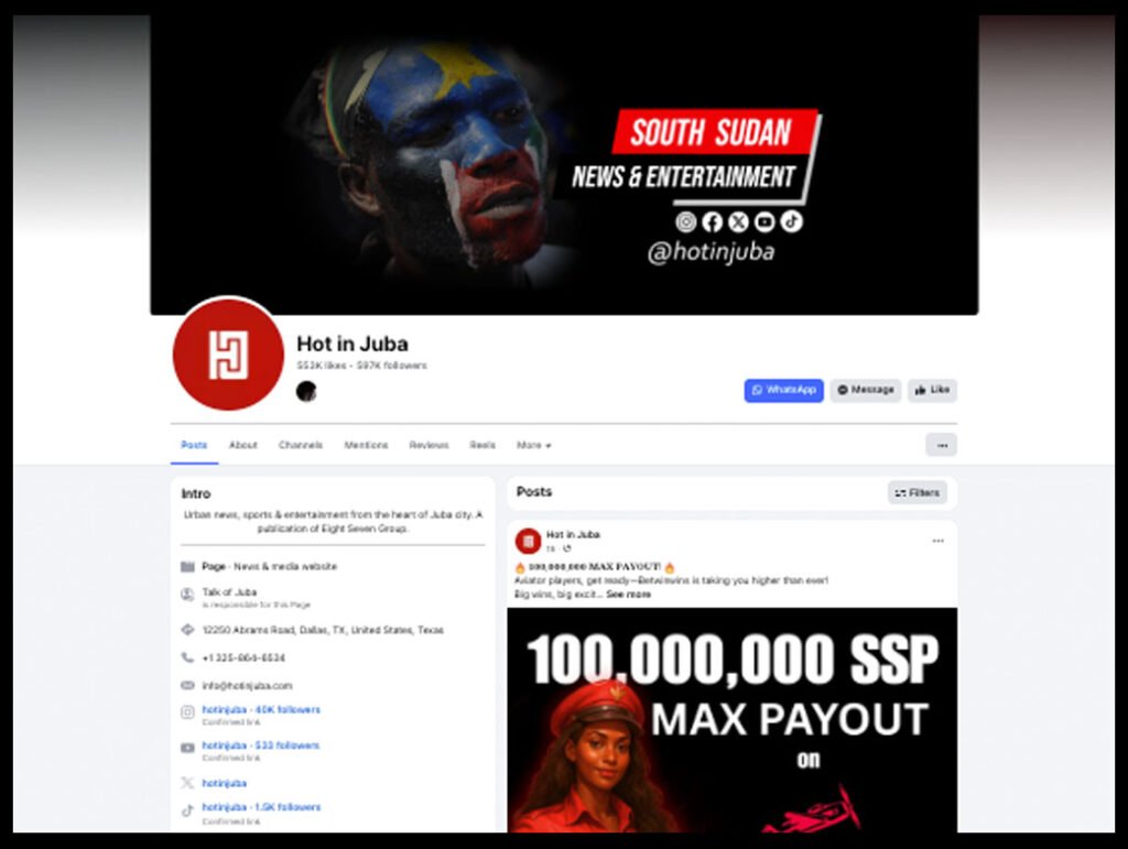 CPJ urges South Sudan authorities to lift suspension of Hot in Juba news outlet