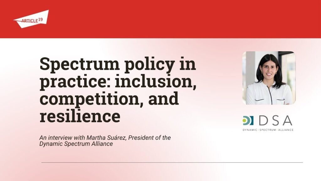 Spectrum policy in practice – interview with Martha Suárez, Dynamic Spectrum Alliance