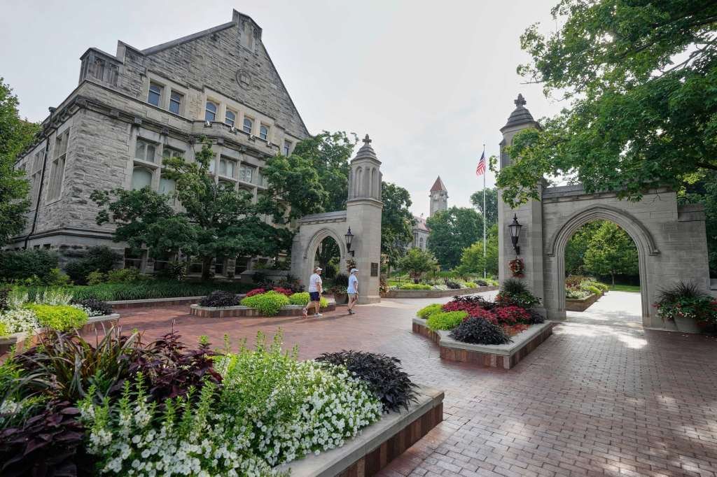 The campus of Indiana University, in Bloomington, Indiana. (AP Photo/Darron Cummings)