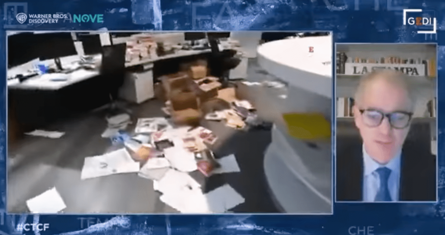 Protesters storm La Stampa headquarters Protesters storm La Stampa headquarters