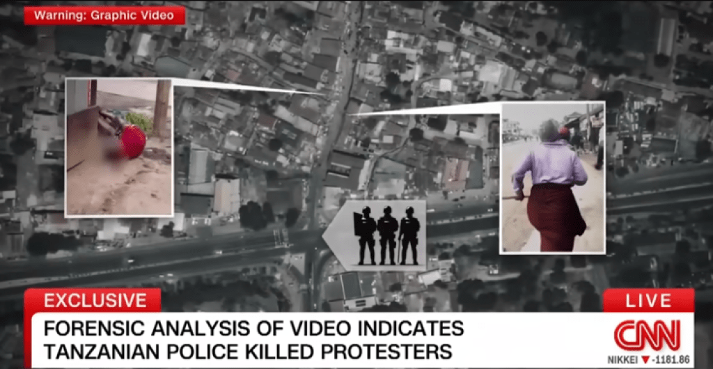 CNN's forensic analysis of videos and satellite imagery found that police killed protesters and signs of mass graves.
