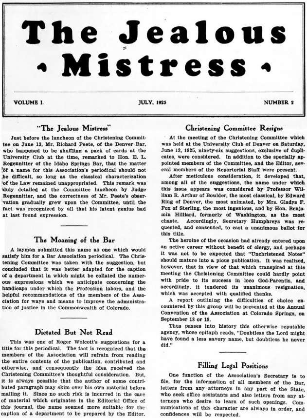 The Jealous Mistress, vol. 1 The Jealous Mistress, vol. 1