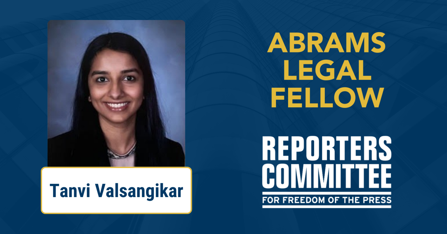 RCFP welcomes new legal fellow focused on supporting documentary filmmakers