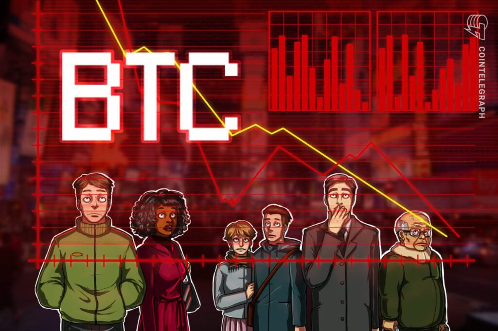 Bitcoin Crashes to K as Sentiment Hits 2022 Lows