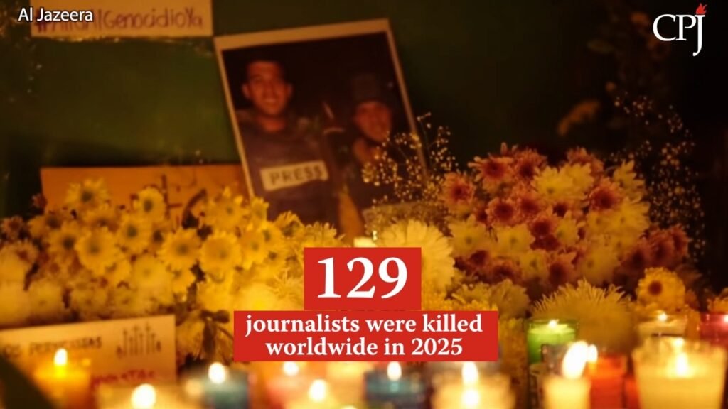 Record 129 press members killed in 2025; Israel responsible for 2/3 of deaths