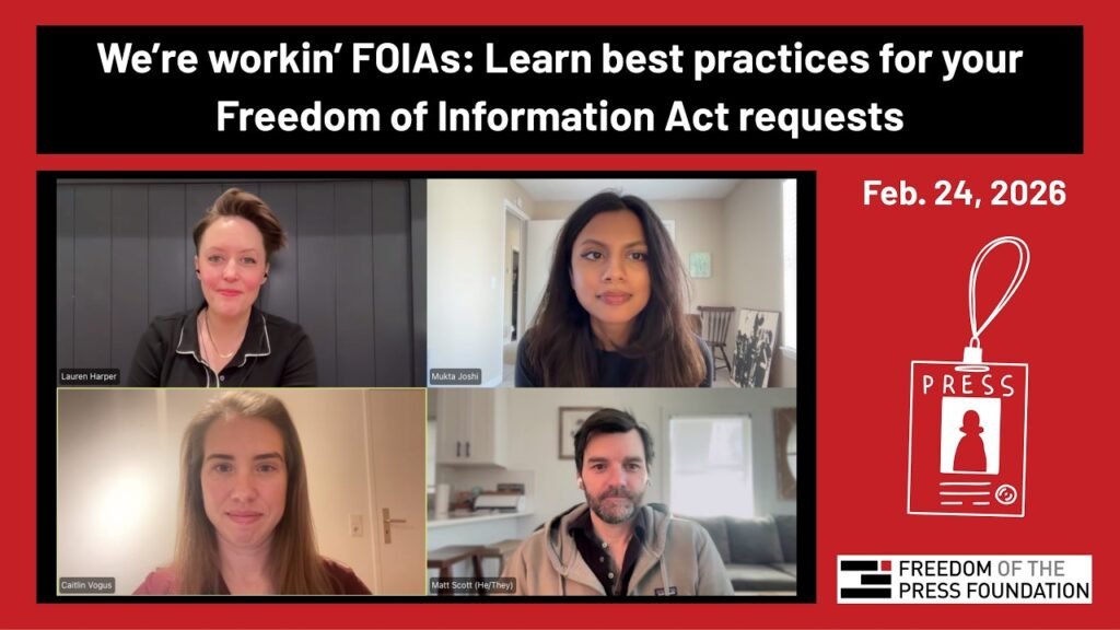 We’re workin’ FOIAs: Learn best practices for your Freedom of Information Act requests