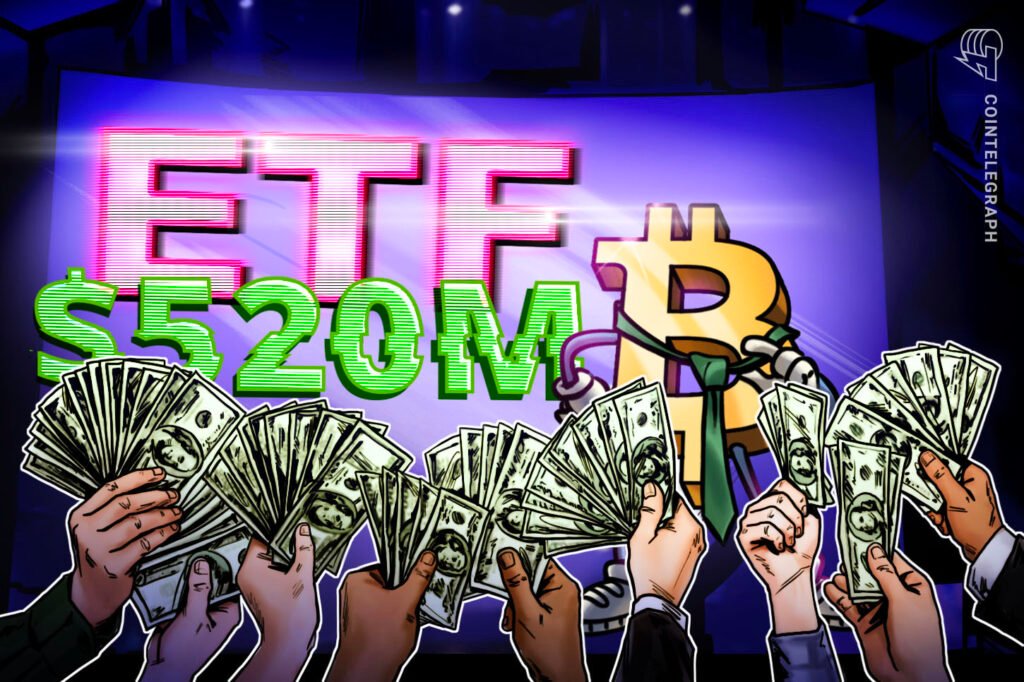 Spot Bitcoin ETFs See 2M Inflows as BTC Reclaims K