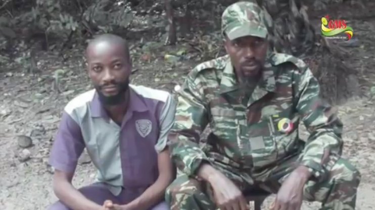 MFDC leader César Atoute Badiate (right) is seen in an undated photo.