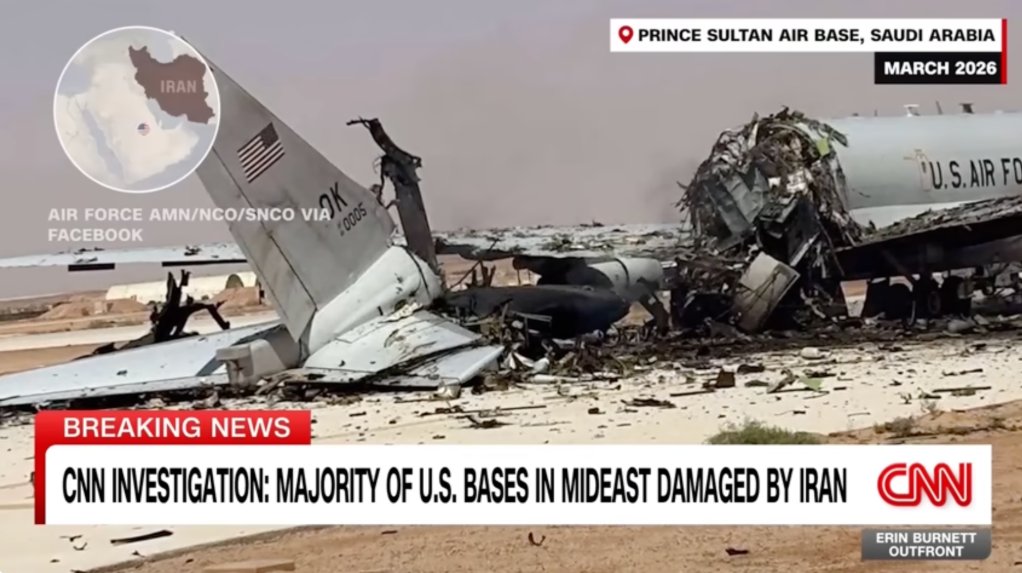 A US radar aircraft was destroyed in an Iranian strike on a Saudi Arabian airbase on March 27, 2026.