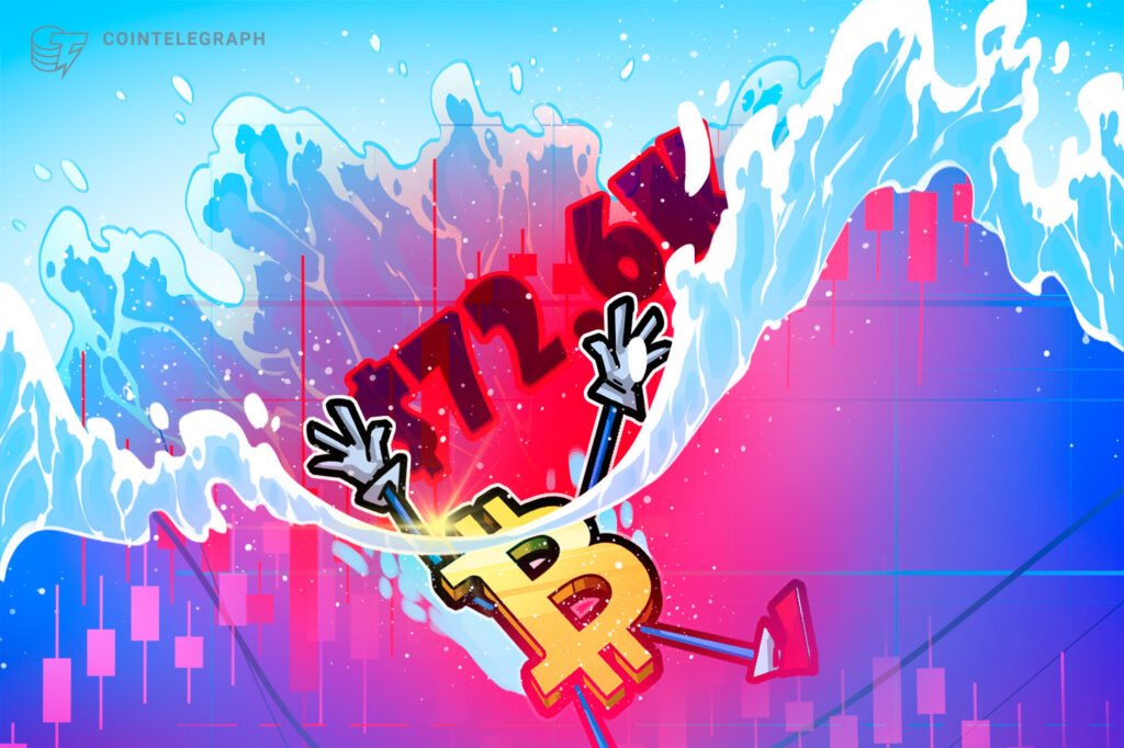 Bitcoin Late Longs Washed Out as BTC Price Slipped Below K