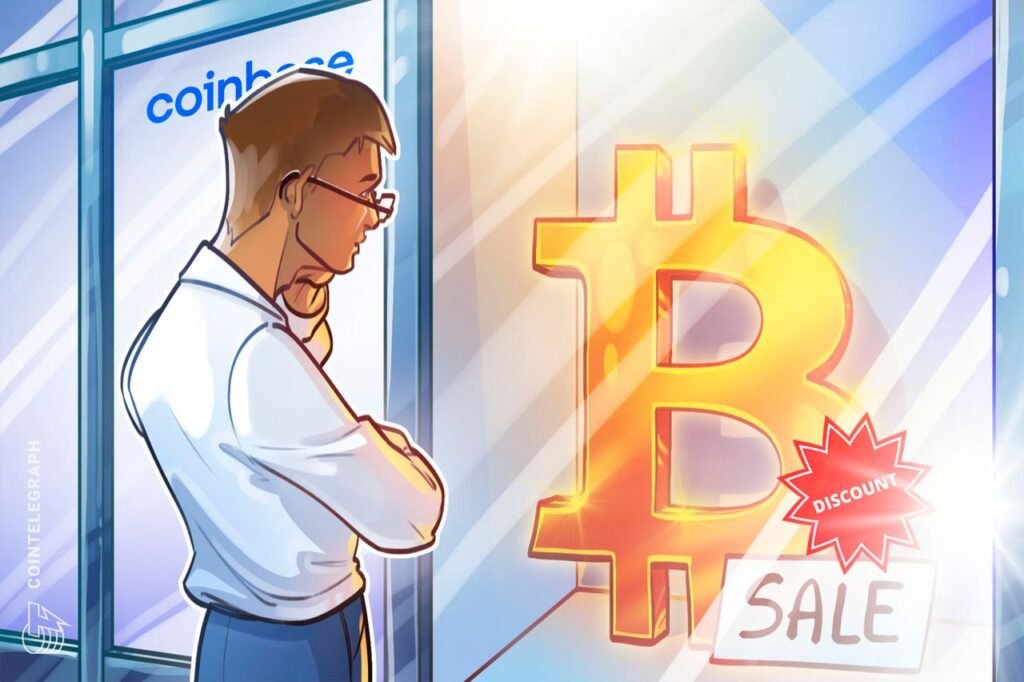 Bitcoin trades at a 'discount' on Coinbase: Is a K retest next?