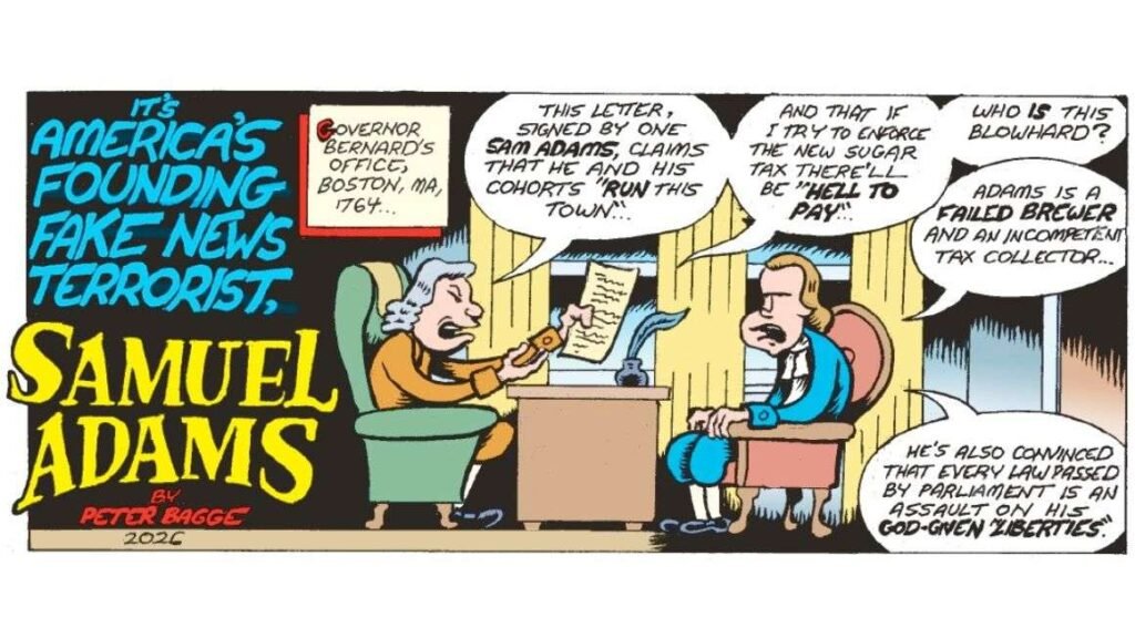 Comic: It’s America’s Founding Fake News Terrorist, Samuel Adams