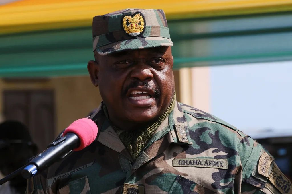Ghana's Chief of Defence Staff of the Armed Forces, Lieutenant General William Agyapong, in December 2025.