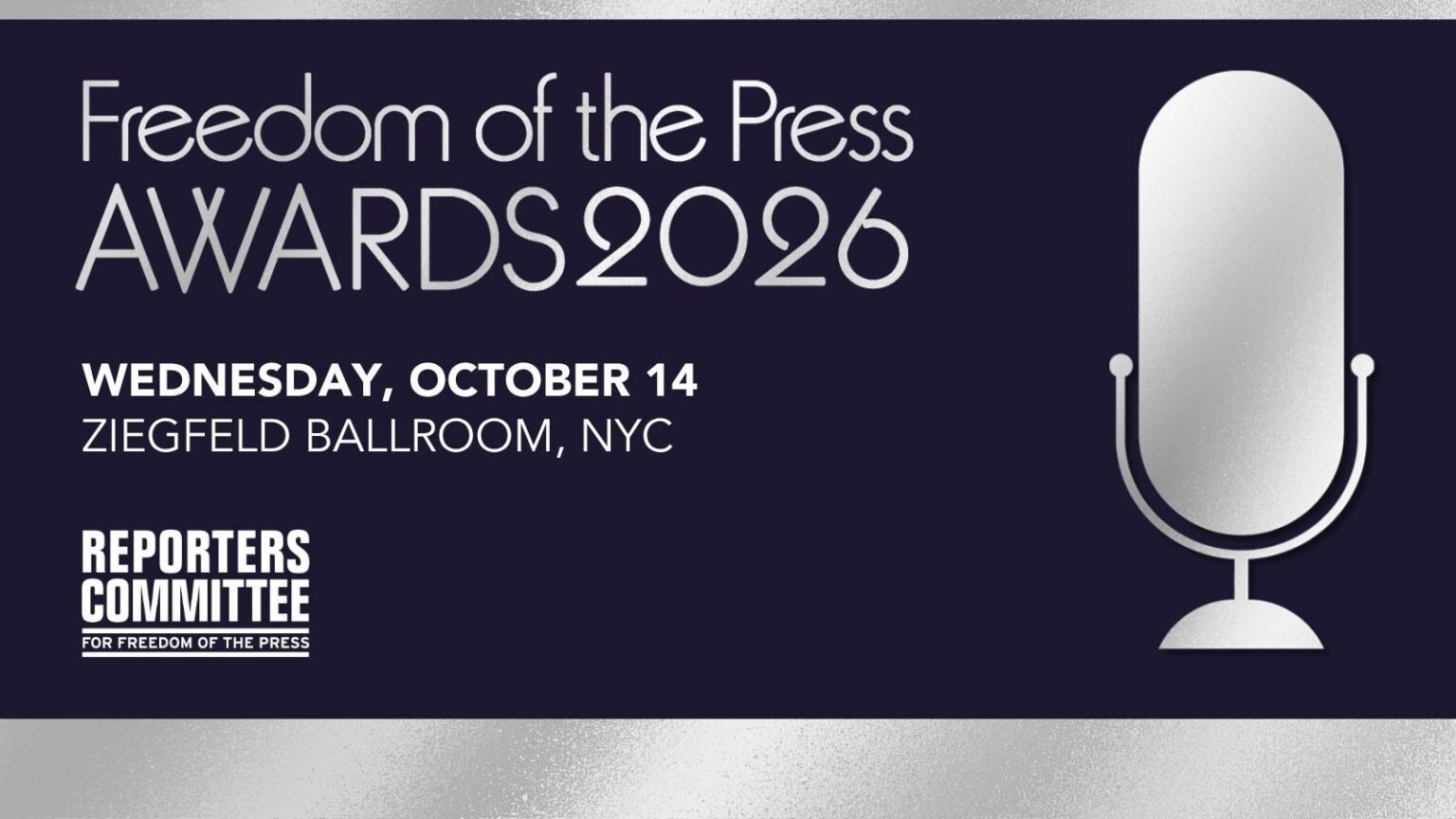 Celebrating the power of the press: Reporters Committee announces 2026 Freedom of the Press Award winners