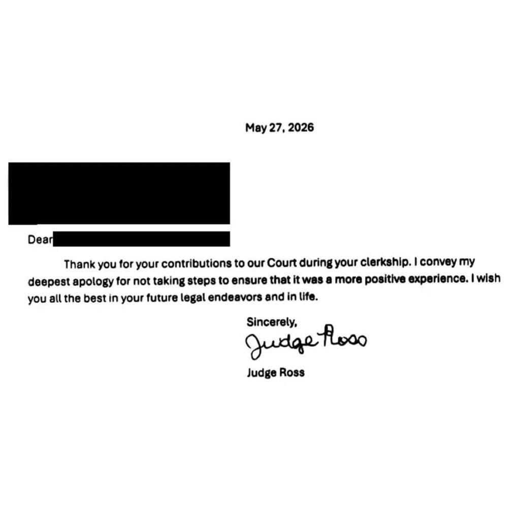 Blockbuster NYT Reveal About Judge Ross Scandal