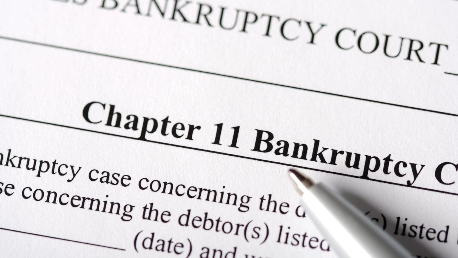 Storj files for Chapter 11, extending a week of crypto failures. Token slides 16%
