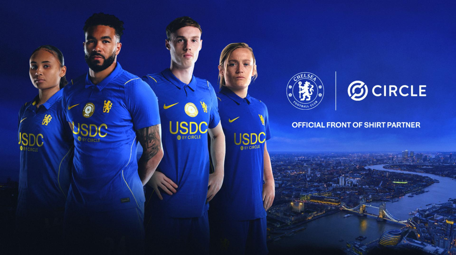 Circle's USDC takes over Chelsea's jersey in Premier League first sponsorship deal Circle's USDC takes over Chelsea's jersey in Premier League first sponsorship deal