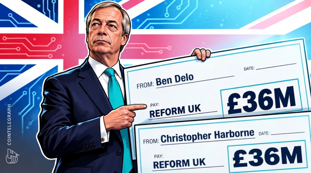 Farage’s Reform UK Gets M From Two Crypto Billionaires