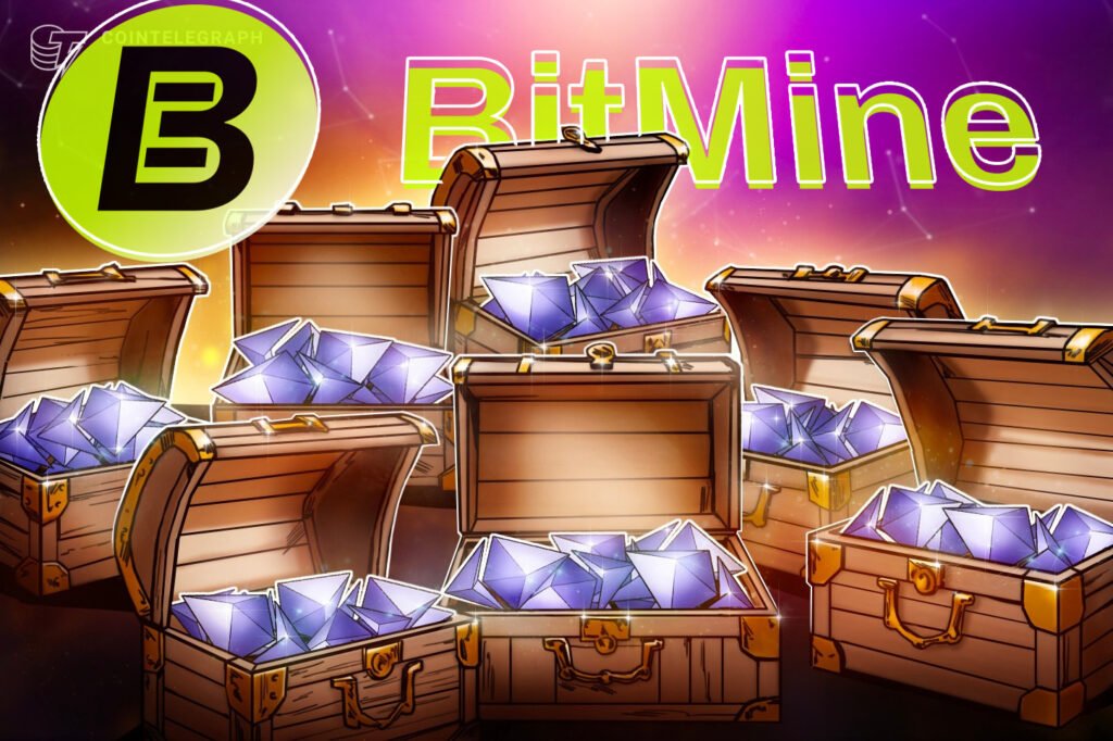 Bitmine Stakes 5M ETH as Treasury Holdings Reach .8B Bitmine Stakes 5M ETH as Treasury Holdings Reach .8B