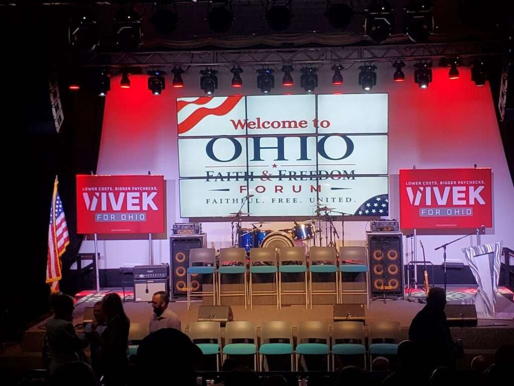 A stage in Ohio