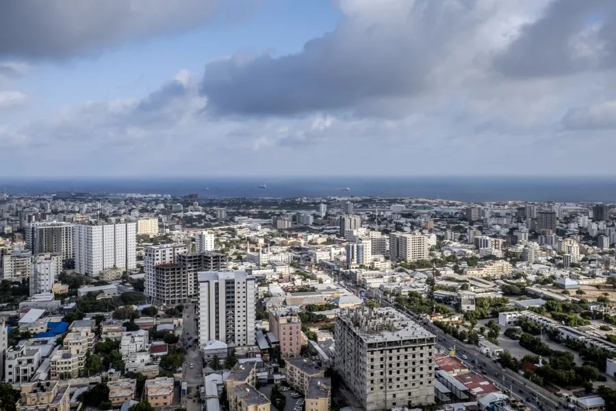 A general view of Mogadishu's skyline in 2025.