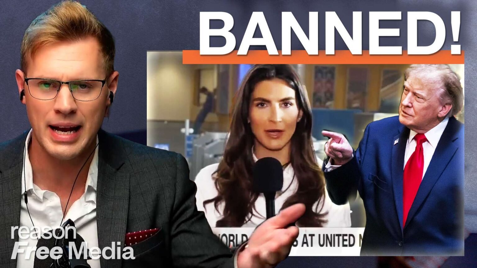 Trump feuds with Kaitlin Collins after CNN media ban