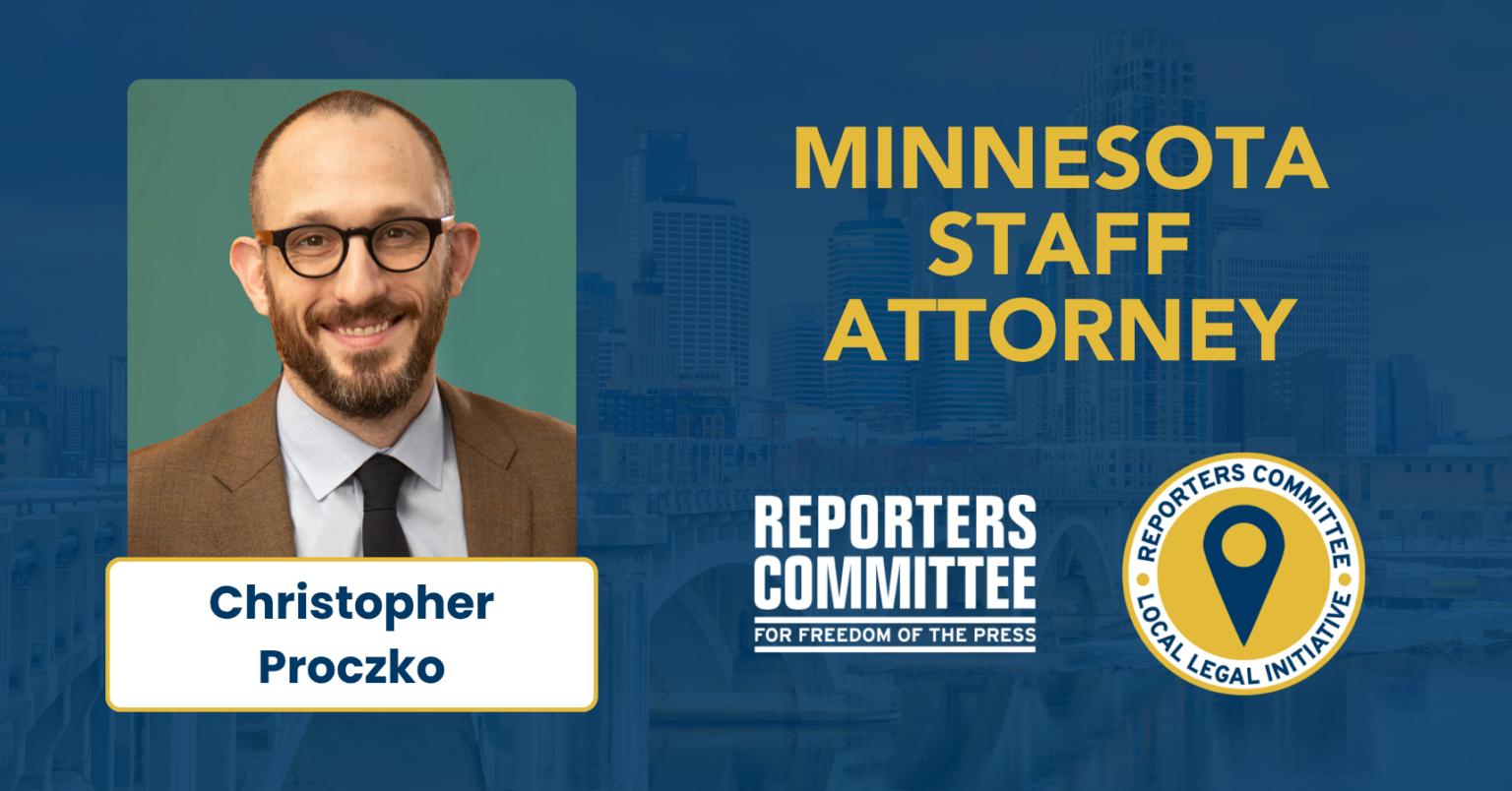Reporters Committee brings free legal support to Minnesota journalists and newsrooms Reporters Committee brings free legal support to Minnesota journalists and newsrooms